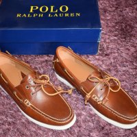 Polo Ralph Lauren Tan Merton Leather Shoes , снимка 3 - Мокасини - 25034854