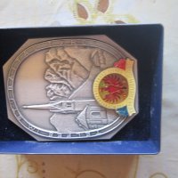Настолен голям немски медал плакет Тирол с кутия, снимка 5 - Колекции - 25508169