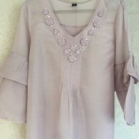 Разкошна блуза коприна и памук, снимка 10 - Туники - 25593818