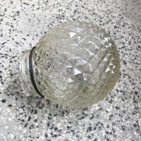 Плафон - кристално стъкло, резба, снимка 3 - Настолни лампи - 22971936