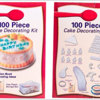 Комплекти за декорация на торти 100 части, шприц, форма за сладки, снимка 4 - Други - 23457906