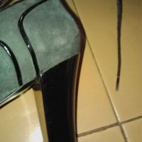 обувки набук тьмносиви, снимка 5 - Дамски обувки на ток - 25212043
