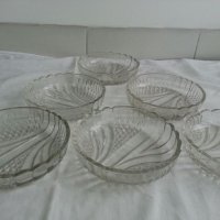  Руски стъклени чинии купички, снимка 2 - Антикварни и старинни предмети - 23832802