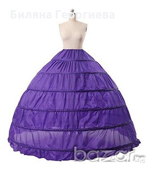Кринолин за рокля 6 обръча лилав, снимка 1