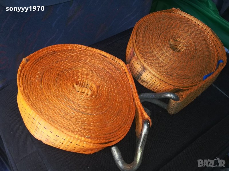 колан от тир-за теглене или укрепване-9 метра с метална кука, снимка 1