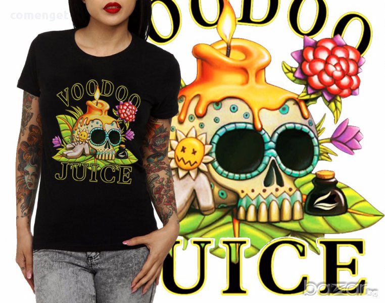 ХИТ! Дамски топ VOODOO JUICE с принт! Поръчай модел С Твоя Снимка!, снимка 1