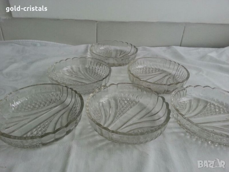  Руски стъклени чинии купички, снимка 1