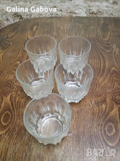 Старинни стъклени чаши, снимка 1