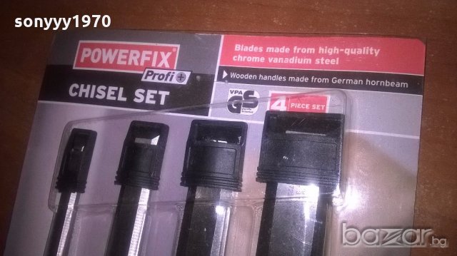 powerfix-хром ванадиеви длета 4бр-немски и висококачествени, снимка 6 - Други инструменти - 19961247