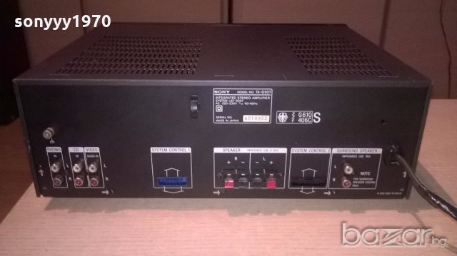 sony ta-d507 amplifier-made in japan-внос швеицария, снимка 14 - Ресийвъри, усилватели, смесителни пултове - 18658883
