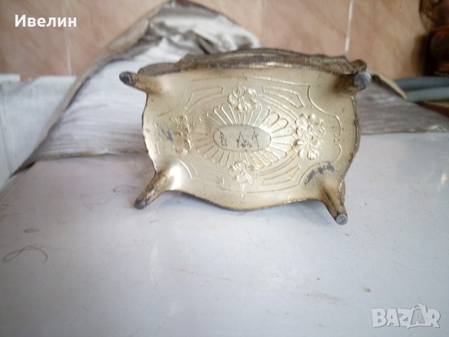посребрена метална кутия арт деко, снимка 5 - Антикварни и старинни предмети - 21820464