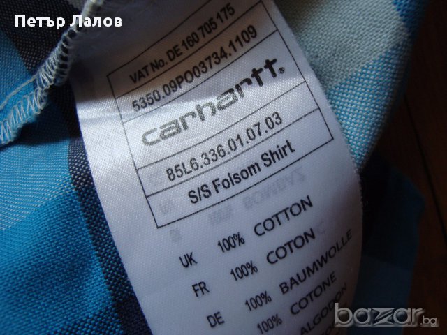 Нова Цена CARHARTT риза с къс ръкав мъжка, снимка 8 - Ризи - 17840247