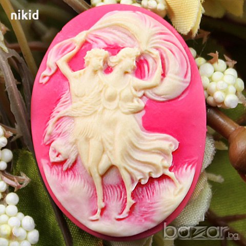 овал двойка с шал в танц силиконов молд форма за украса с фондан и др торта сладки, снимка 2 - Форми - 18830477