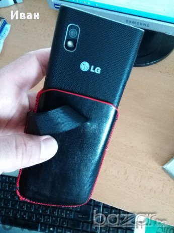 LG E610 Optimus L5 - кожено калъфче , снимка 13 - LG - 11016058