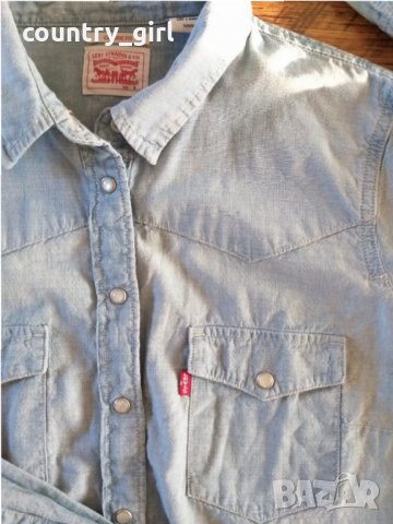 Levi's womens jeans shirt - страхотна дамска риза, снимка 2 - Ризи - 25547632