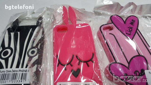 3D цветен силикон за iPhone 5/5s/5se,iPhone 6/6s,iPhone 7, снимка 4 - Калъфи, кейсове - 17567856