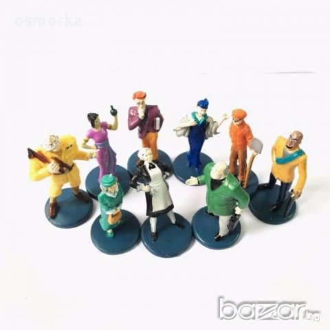 10 колекционерски фигурки различни герои филм игра Clue, снимка 2 - Колекции - 21481504