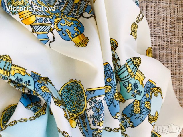 Красив нежен шал,полиестер., снимка 4 - Шалове - 26175317