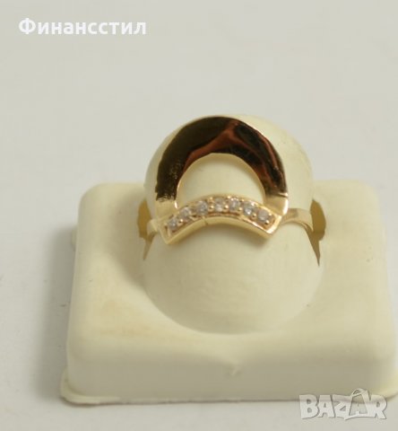 златен пръстен 43538-5, снимка 2 - Пръстени - 23648629