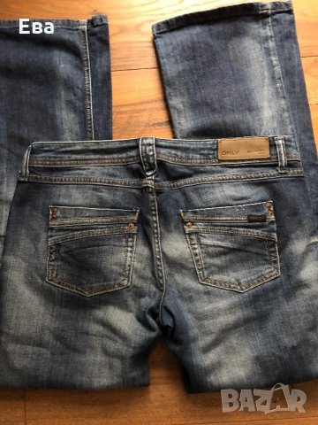 Дамски дънки Only, широки при подгъва. Размер W 31, L 30., снимка 5 - Дънки - 21947710