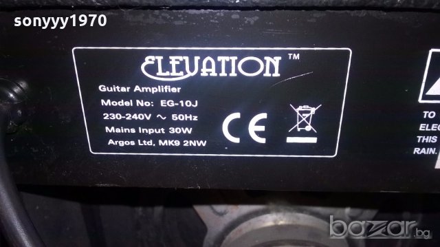elevation eg-10j-guitar amplifier-28х25х14см-внос англия, снимка 16 - Ресийвъри, усилватели, смесителни пултове - 19657118