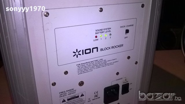 Ion block rocker am/fm/aux/mic1/mic2/acumulator batery-внос англия, снимка 11 - Ресийвъри, усилватели, смесителни пултове - 13161528