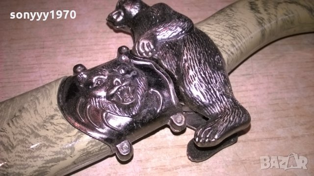 Сувенирен нож с ножница-мечок-35х9см-внос швеицария, снимка 3 - Колекции - 23655174