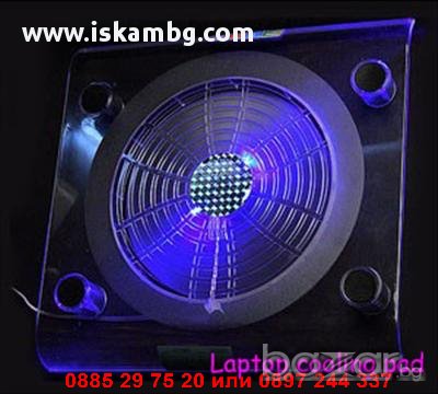 Охладител за лаптоп с голям вентилатор - код NB-7, снимка 10 - Лаптоп аксесоари - 13038673