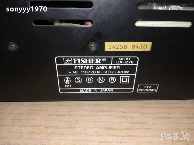fisher amplifier-470w-made in japan-внос швеицария, снимка 16 - Ресийвъри, усилватели, смесителни пултове - 21496079