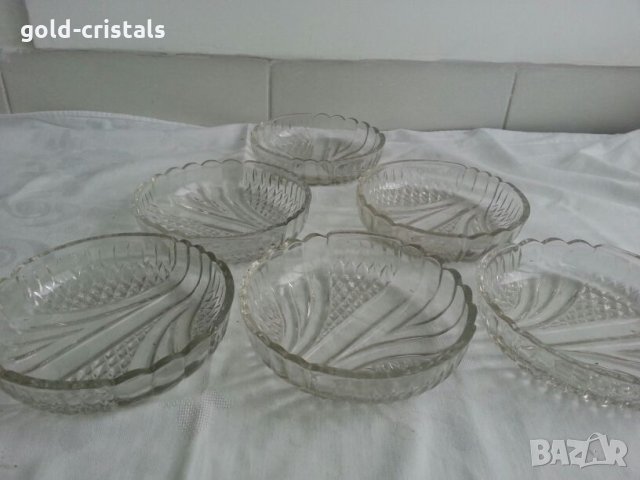  Руски стъклени чинии купички