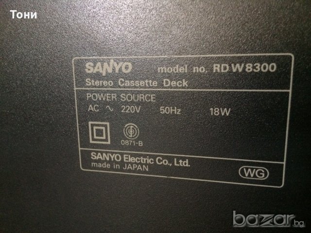SANYO RDW-8300 DECK, снимка 8 - Декове - 19025725