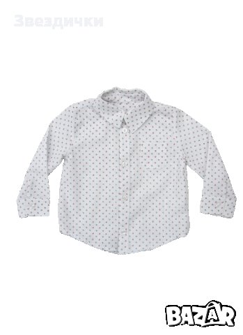 Риза с драски в бордо от ZINC - 80, 86, 92 см., снимка 1 - Бебешки блузки - 24350487
