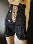 Нов черен къс дамски гащеризон с връзки (тип корсет), къси панталонки, панталони, панталон, блуза, снимка 7