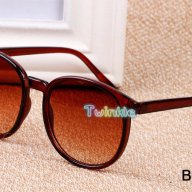 Стилни дамски слънчеви очила тип "кръгли"  - 4 цвята, снимка 3 - Слънчеви и диоптрични очила - 18131624