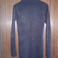 черна блуза с паети, снимка 2 - Блузи с дълъг ръкав и пуловери - 24065893