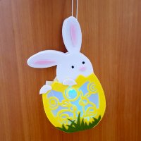 Светещо великденско зайче украса за Великден, снимка 2 - Декорация за дома - 24762085