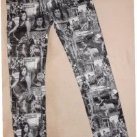 Панталон на модни надписи М размер , снимка 3 - Панталони - 19676000