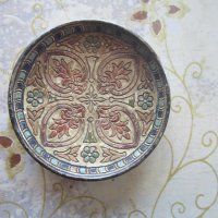 Уникална авторска глинен керамична чиния емайл маркировка, снимка 7 - Други - 25878865