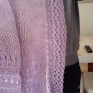 Ръчно плетиво, туника, блуза, люляково лилаво, снимка 5 - Туники - 17375832