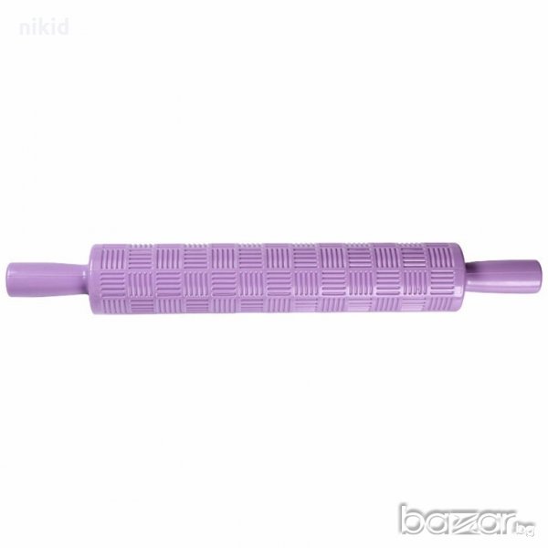 голяма релефна текстурна точилка каре черти в квадрати за фондан и др. моделиращи маси, снимка 1