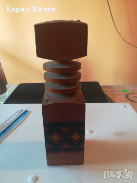 Стар дървен свешник-93, снимка 1