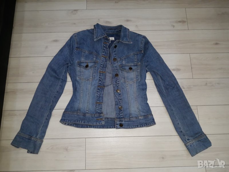 Дамско дънково синьо яке марка Hennes, снимка 1