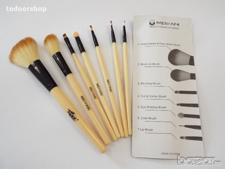 Четки за грим , руж , фон дьо тен , пудра , сенки за очи MEIYANI, снимка 1