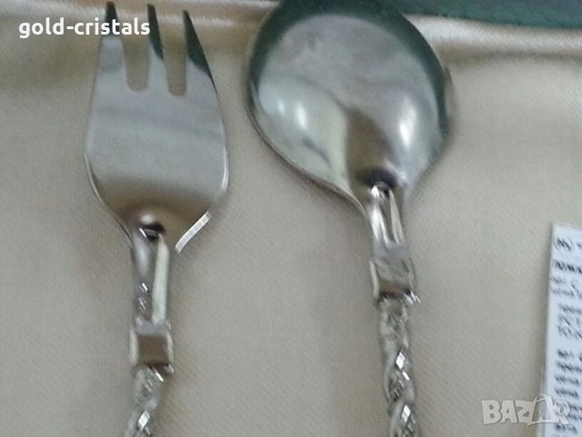 Ювелирни лъжички и вилички филигран в кутия, снимка 10 - Антикварни и старинни предмети - 22151540