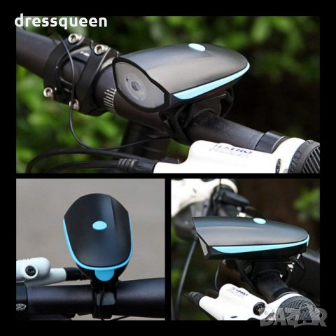 2141 Мощен LED  T6 фар със електронен звънез за велосипед, снимка 10 - Аксесоари за велосипеди - 24774600
