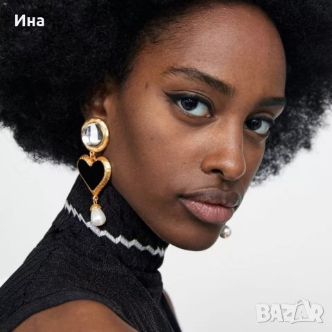 Zara ефектни масивни обеци, снимка 2 - Обеци - 25163121