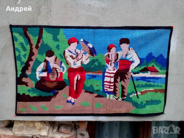 Старинен ковьор,покривка за стена #77, снимка 2 - Антикварни и старинни предмети - 25069381