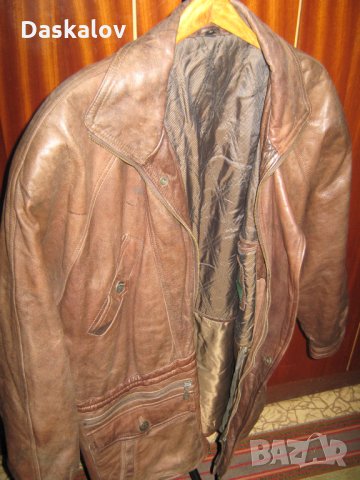 Продавам мъжко яке естествена кожа, снимка 10 - Якета - 23851495