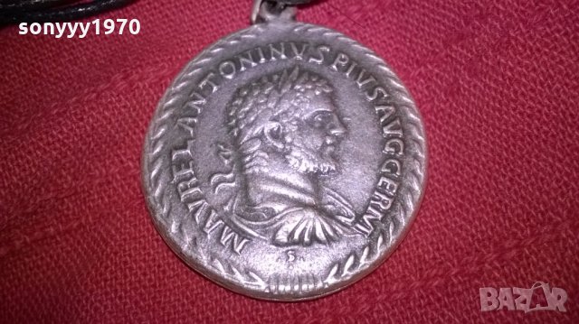 ретро колие-4см-посребрено, снимка 5 - Колекции - 22547481