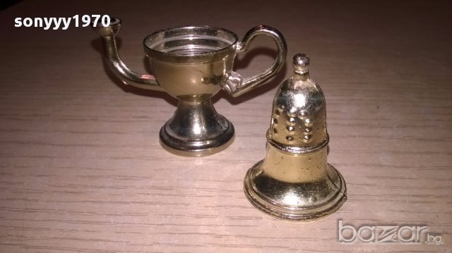 Мини ретро колекция-чаиник-мед/месинг-7х6х3см-внос швеицария, снимка 4 - Антикварни и старинни предмети - 17328548